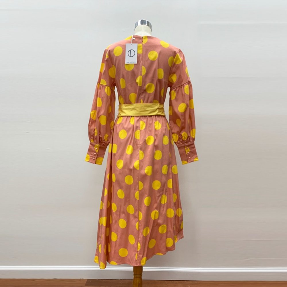 Polka Dot Woven Dress (Dot & Stripe) - Picture 4 of 5